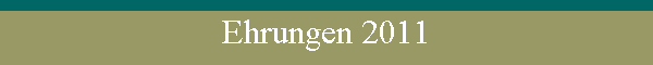 Ehrungen 2011